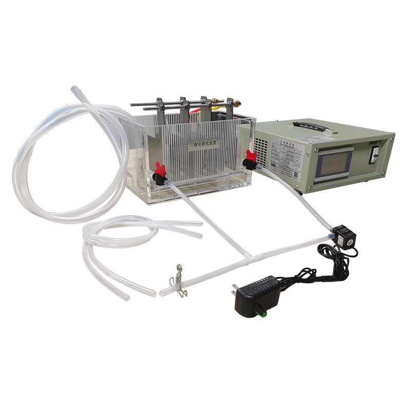 Threedimensional electrocatalytic engineering experimental setup A V power supply L electrolytic cell gaohui electrolysis rectifier