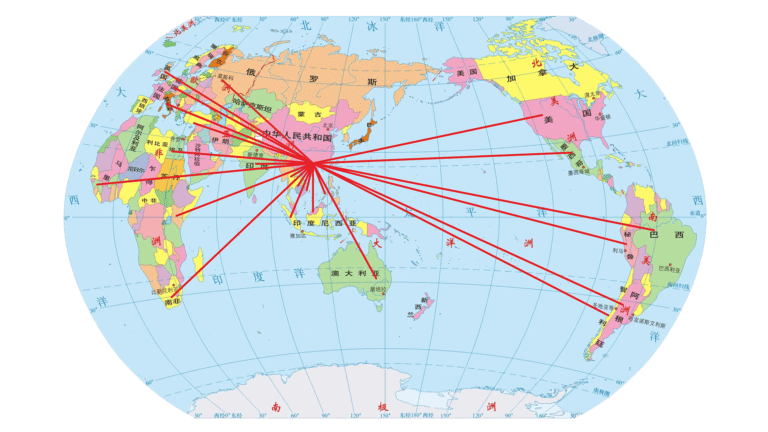World Customer Distribution Map