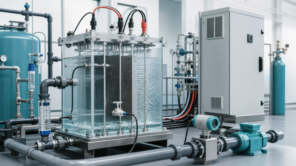 Electro-Fenton rectifier sizing for a wastewater treatment reactor
